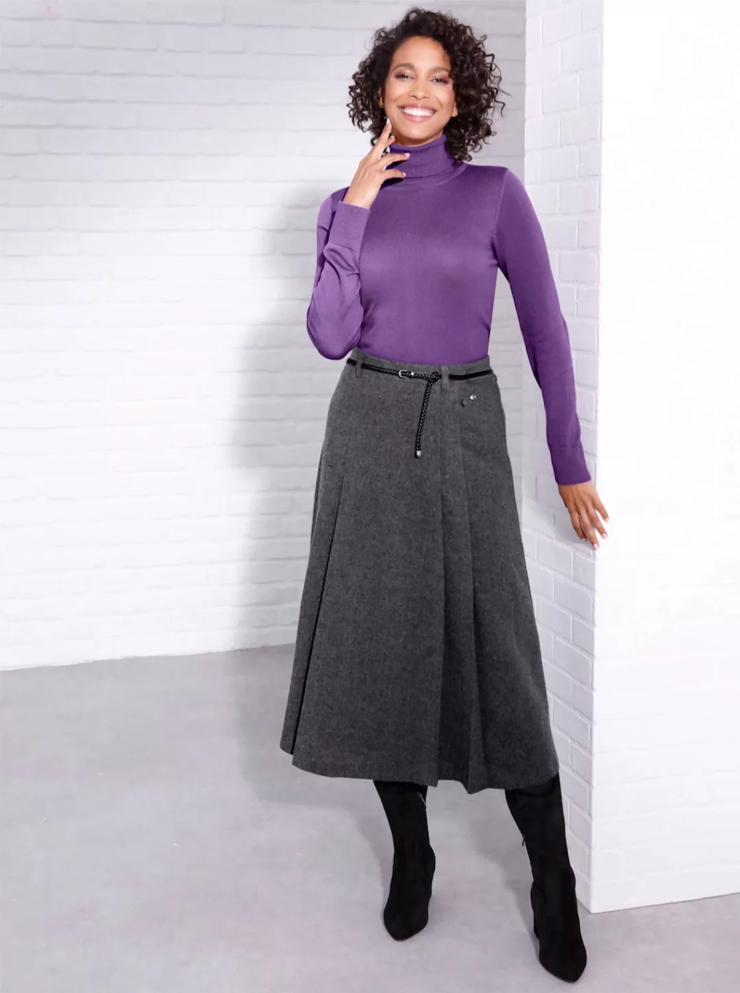 CREATION L PREMIUM Rollkragenpullover "Modal-Baumwoll-Pullover" günstig online kaufen