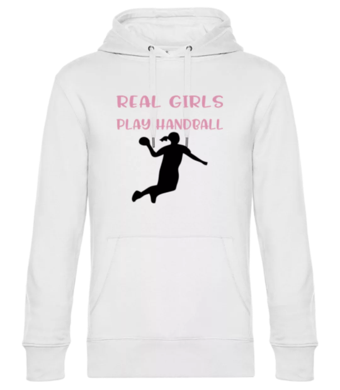 Real Girls Play Handball · Unisex Premium Hoodie günstig online kaufen