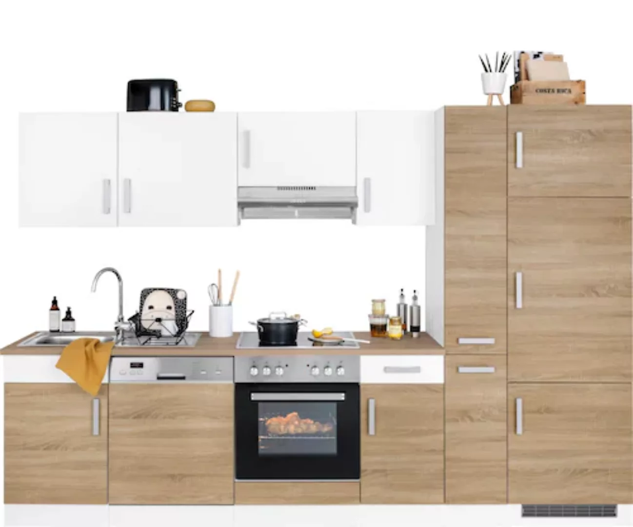 HELD MÖBEL Küchenzeile "Gera", mit E-Geräten, Breite 300 cm günstig online kaufen