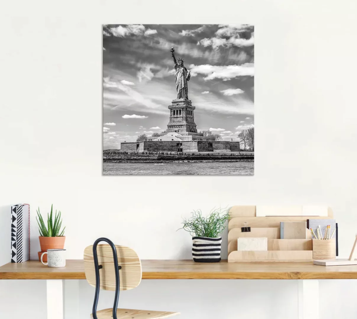 Artland Wandbild "New York City Freiheitsstatue", Amerika, (1 St.), als Alu günstig online kaufen