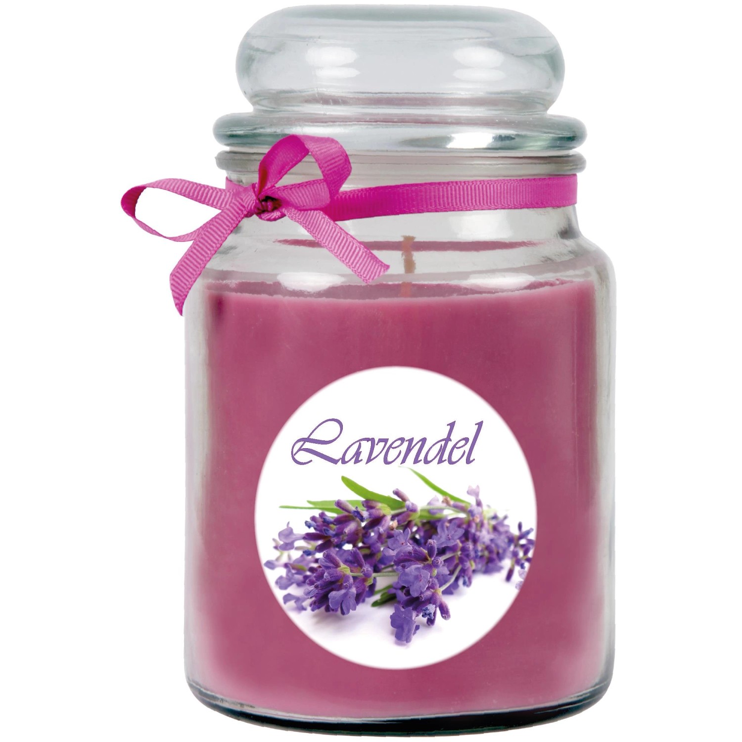 HS Candle Duftkerze & Glas Duft Bild Bonbon Ø10 cm Lavendel günstig online kaufen