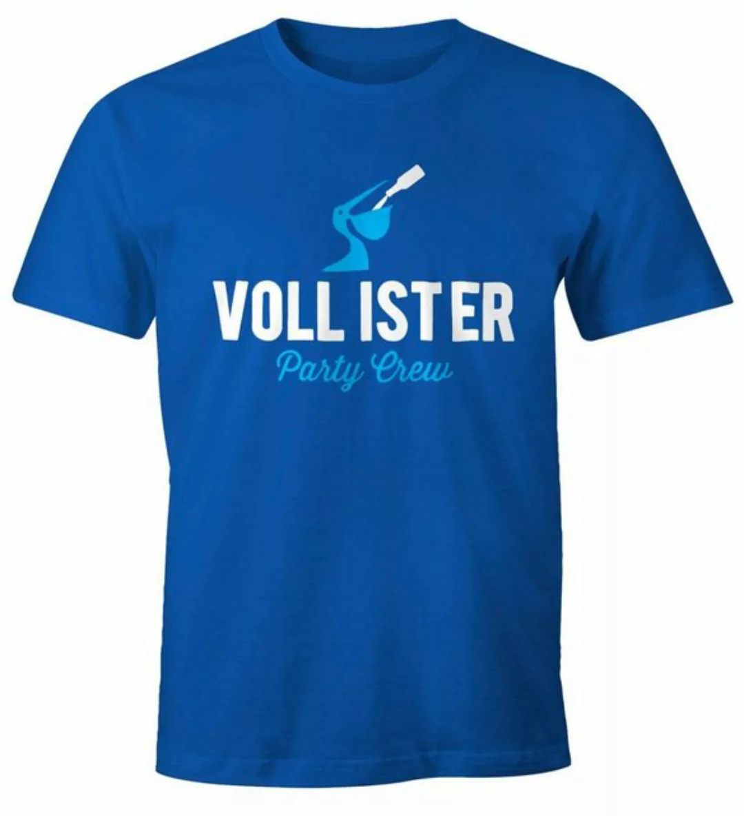 Print-Shirt Lustiges Herren T-Shirt Vollister Bier Fun-Shirt Moonworks® mit günstig online kaufen