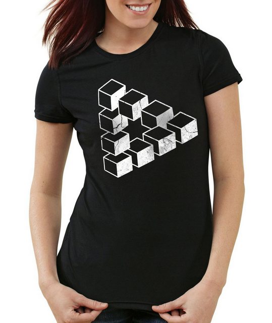 style3 T-Shirt Cube Big Sheldon würfel Escher the big bang theory cooper ba günstig online kaufen