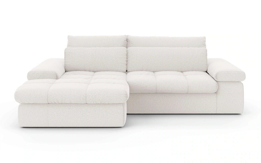 Home affaire Ecksofa "ALVERIE mit Recamiere, moderne Steppung, Maße: B/T/H günstig online kaufen