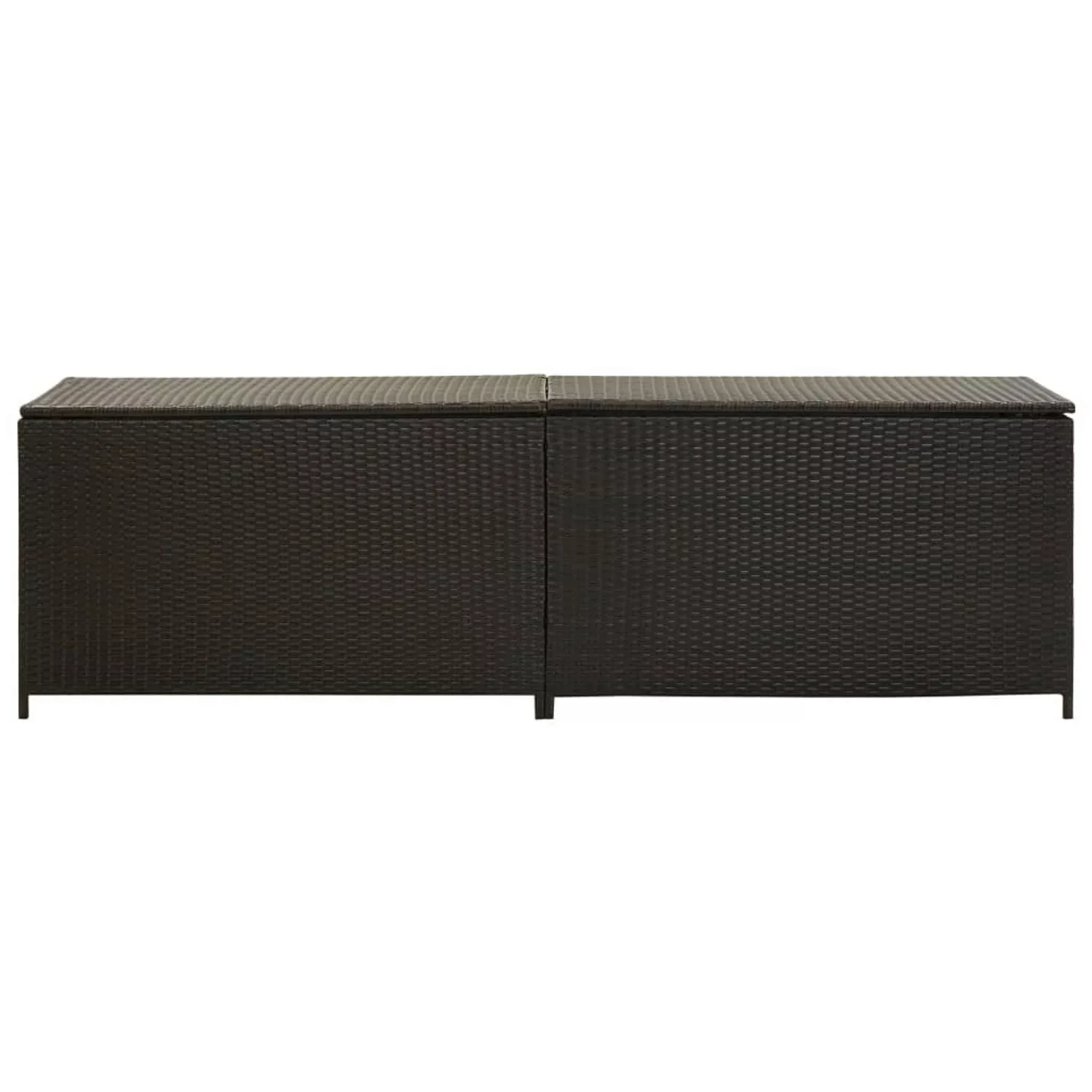 Gartenbox Poly Rattan 200x50x60 Cm Braun günstig online kaufen