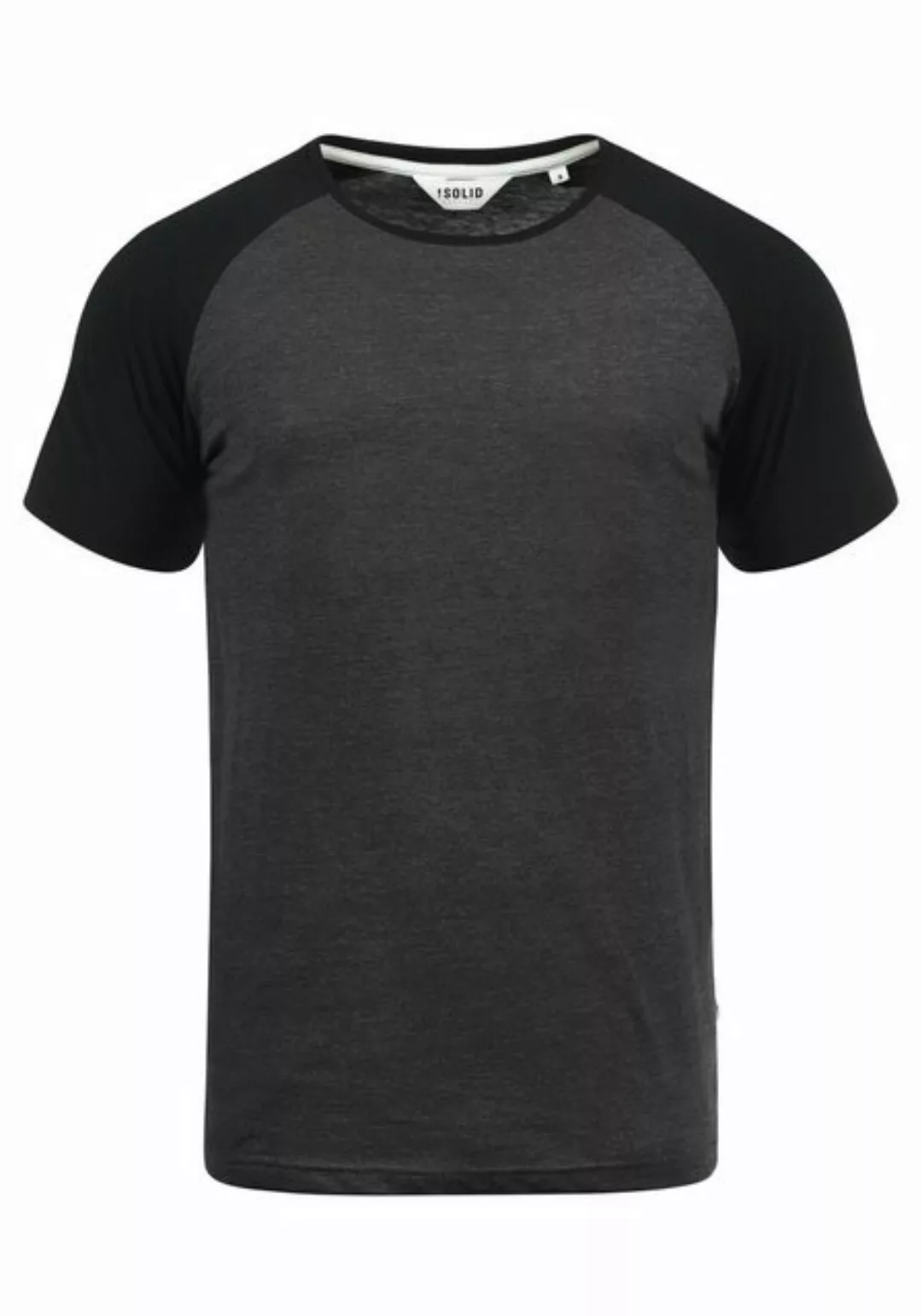 !Solid Rundhalsshirt SDBastian Kurzarmshirt im Baseball-Look günstig online kaufen