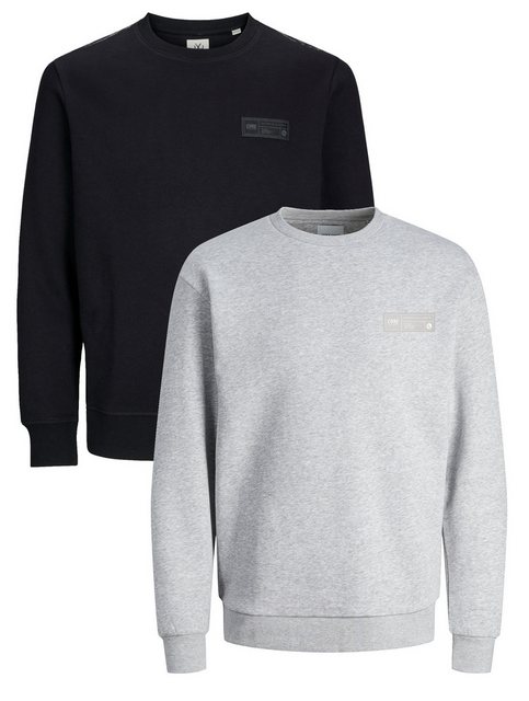 Jack & Jones Sweatshirt POPS SWEAT CREW NECK Sweatpullover Casual Basic Shi günstig online kaufen