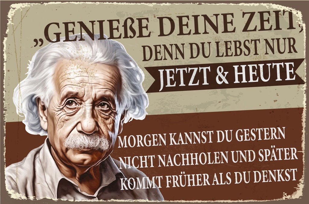 queence Alu-Dibond-Druck "A. Einstein", Sprüche-Sprüche & Texte, Einstein, günstig online kaufen