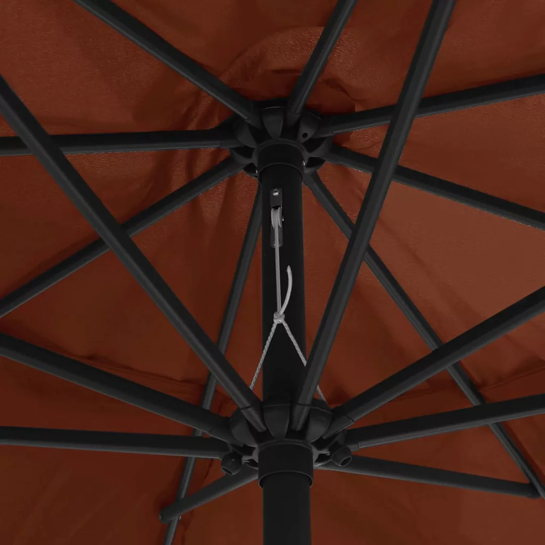 Sonnenschirm Mit Metall-mast 400 Cm Terrakotta-rot günstig online kaufen