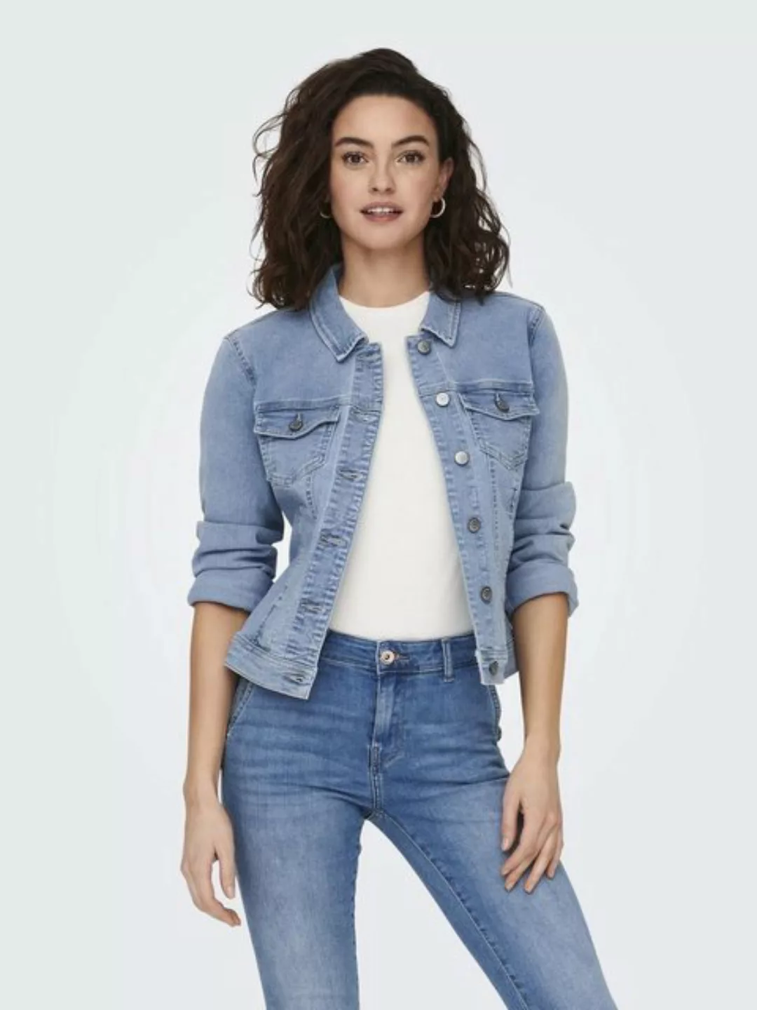 ONLY Jeansjacke ONLY Damen Jeans-Jacke OnlWonder Übergangsjacke günstig online kaufen
