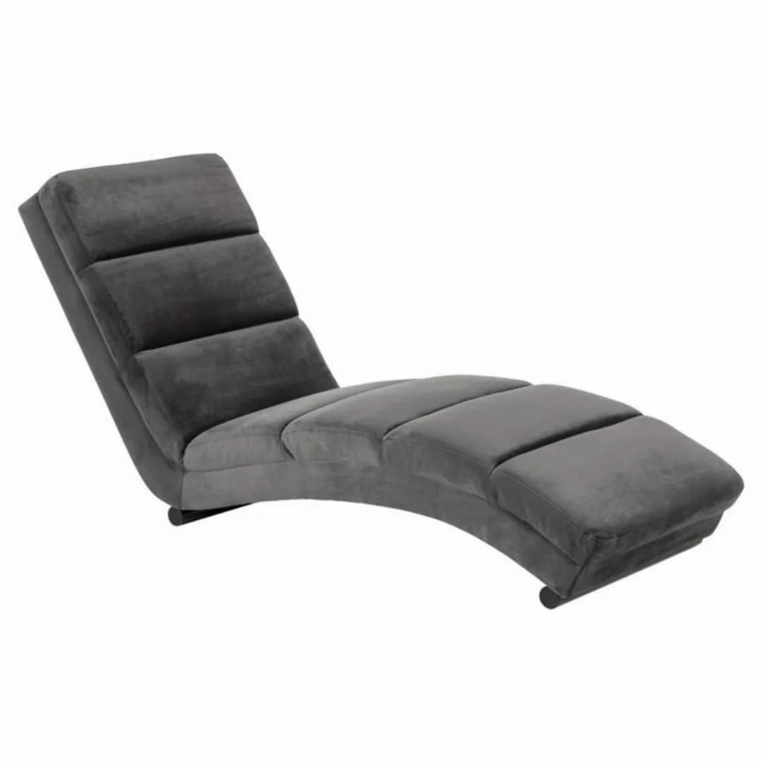 ACTONA GROUP Chaiselongue in Grau, Polyester, Stahl - 60x82x170cm (BxHxT) günstig online kaufen