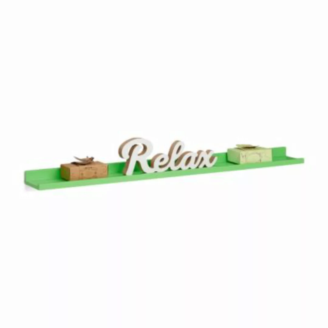 relaxdays Hängeregal schmal grün günstig online kaufen