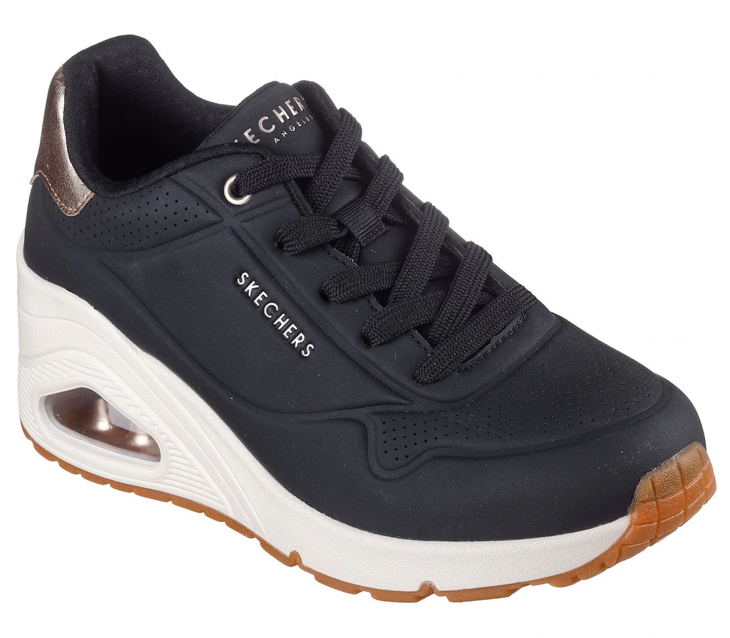 Skechers Sneaker "UNO WEDGE-HI STEPS", Keilsneaker, Schnürschuh mit Air-Coo günstig online kaufen