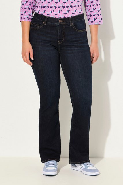 Ulla Popken Regular-fit-Jeans Bootcut-Jeans Marie weites Bein 5-Pocket-Schn günstig online kaufen