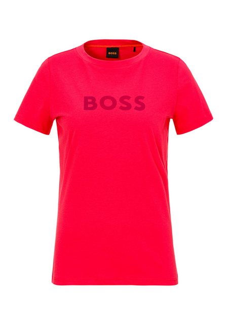 BOSS ORANGE T-Shirt C_Elogo_5 mit kontrastfarbenem BOSS-Schriftzug günstig online kaufen