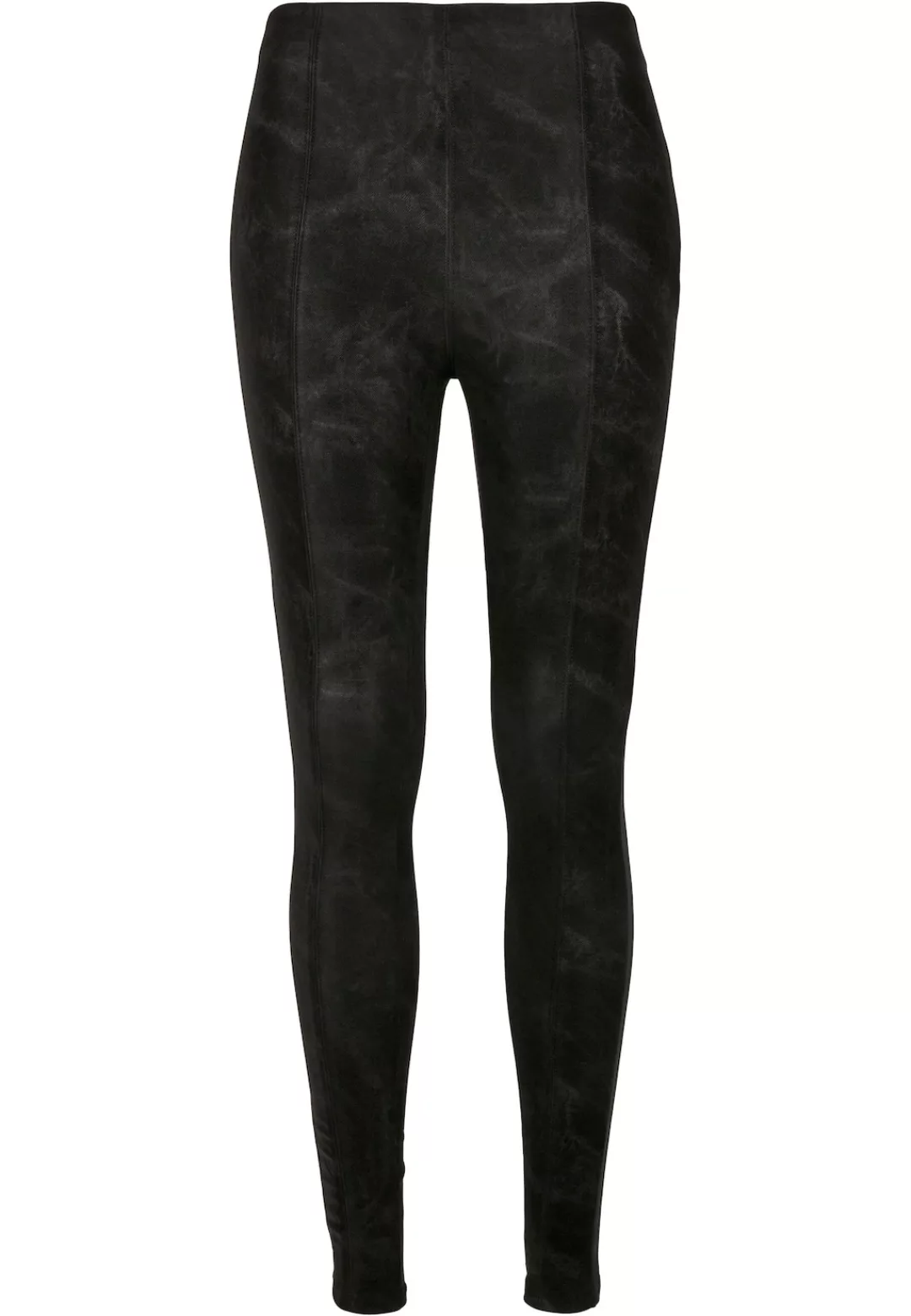 URBAN CLASSICS Leggings "Urban Classics Damen Ladies Washed Faux Leather Pa günstig online kaufen