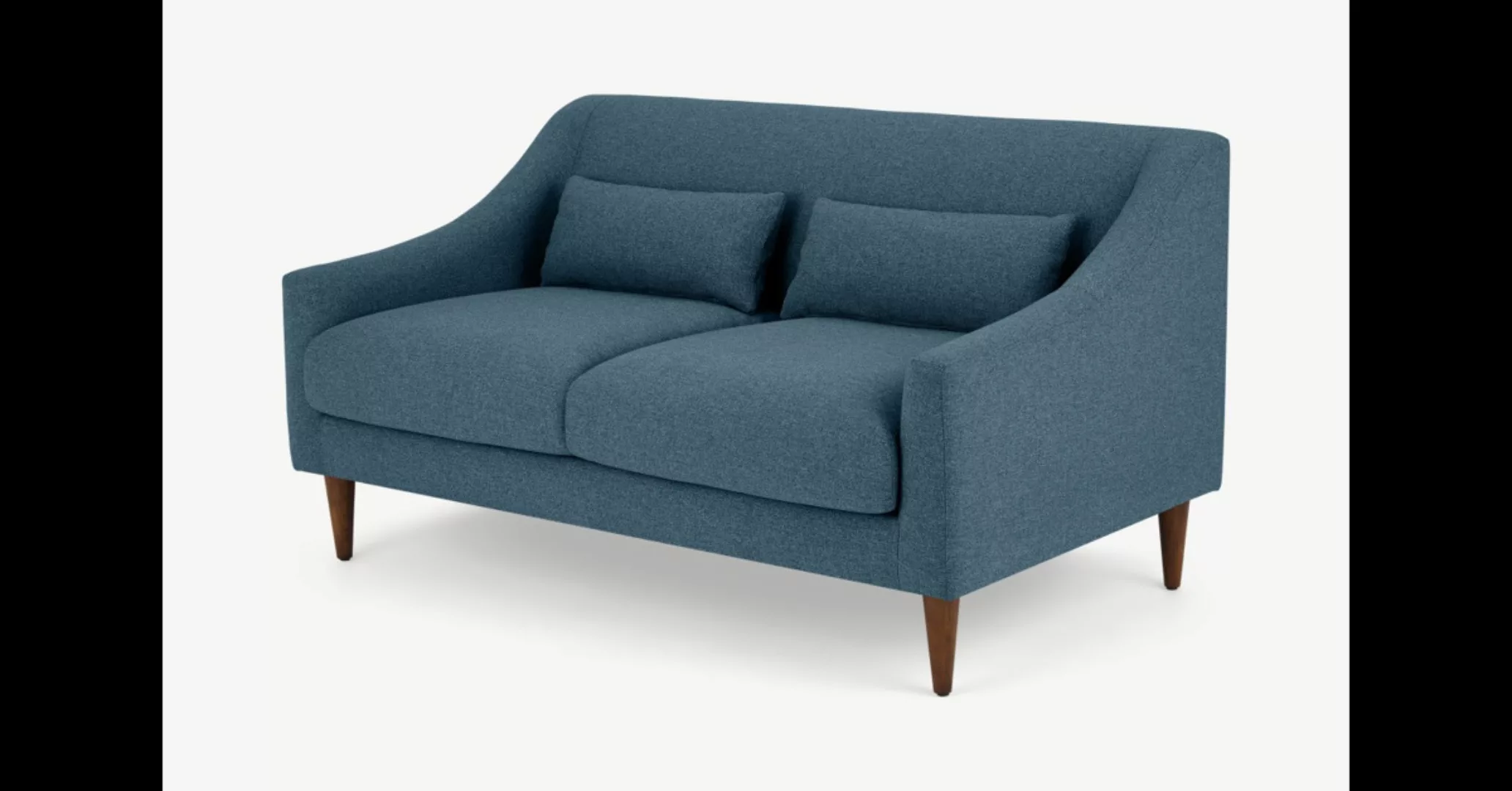 Herton 2-Sitzer Sofa, Orleansblau - MADE.com günstig online kaufen
