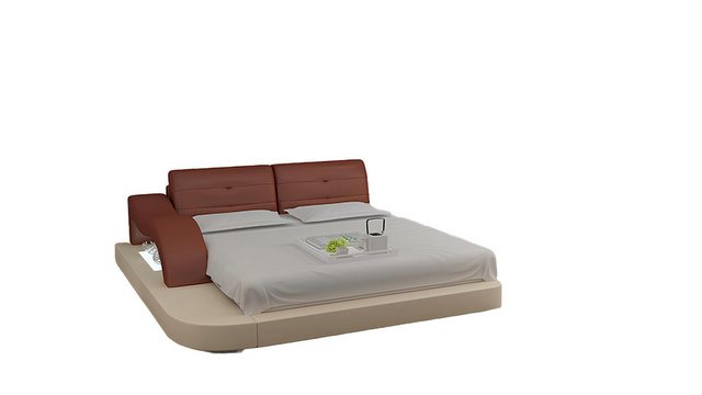 Xlmoebel Bett Doppelbett aus Leder mit USB-Anschlüssen und Wasserfüllung fü günstig online kaufen