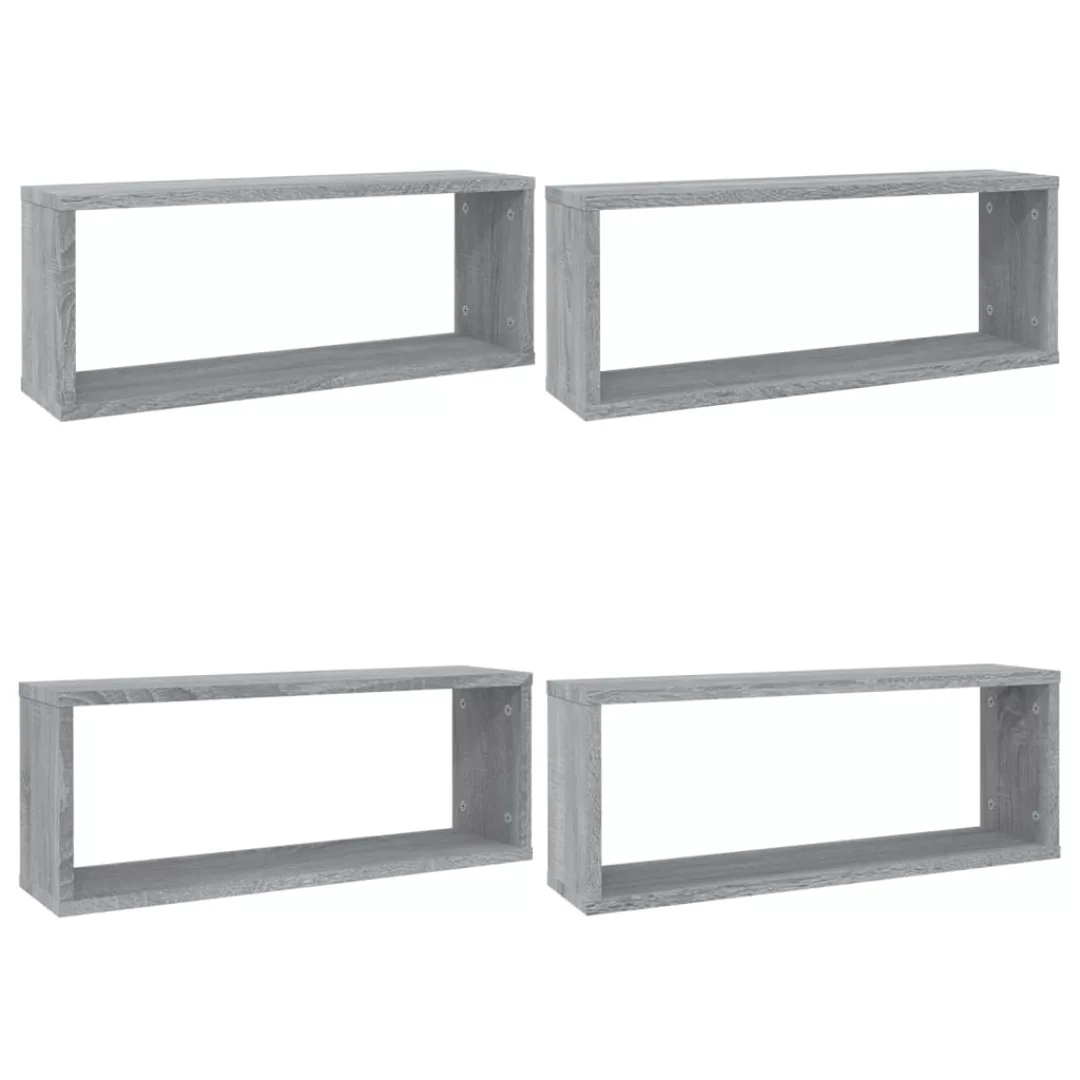 Vidaxl Würfelregale 4 Stk. Grau Sonoma 60x15x23 Cm Holzwerkstoff günstig online kaufen