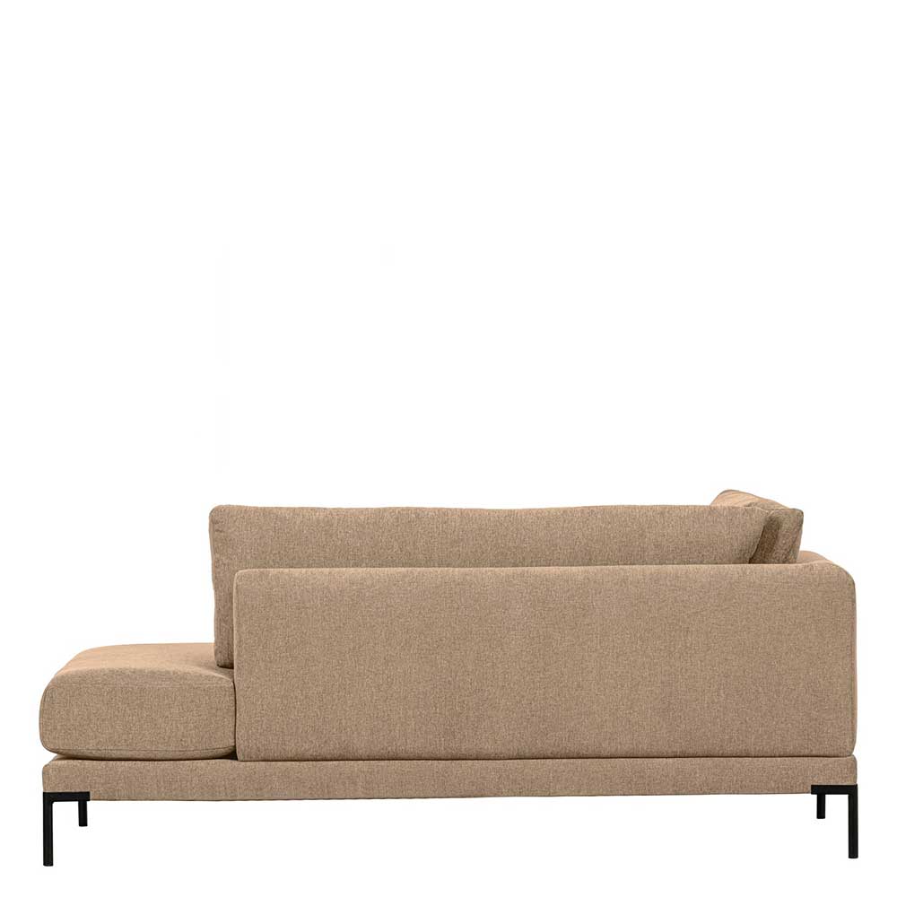 Recamiere Sofa in Beige mit gepolsterter Rückenlehne günstig online kaufen