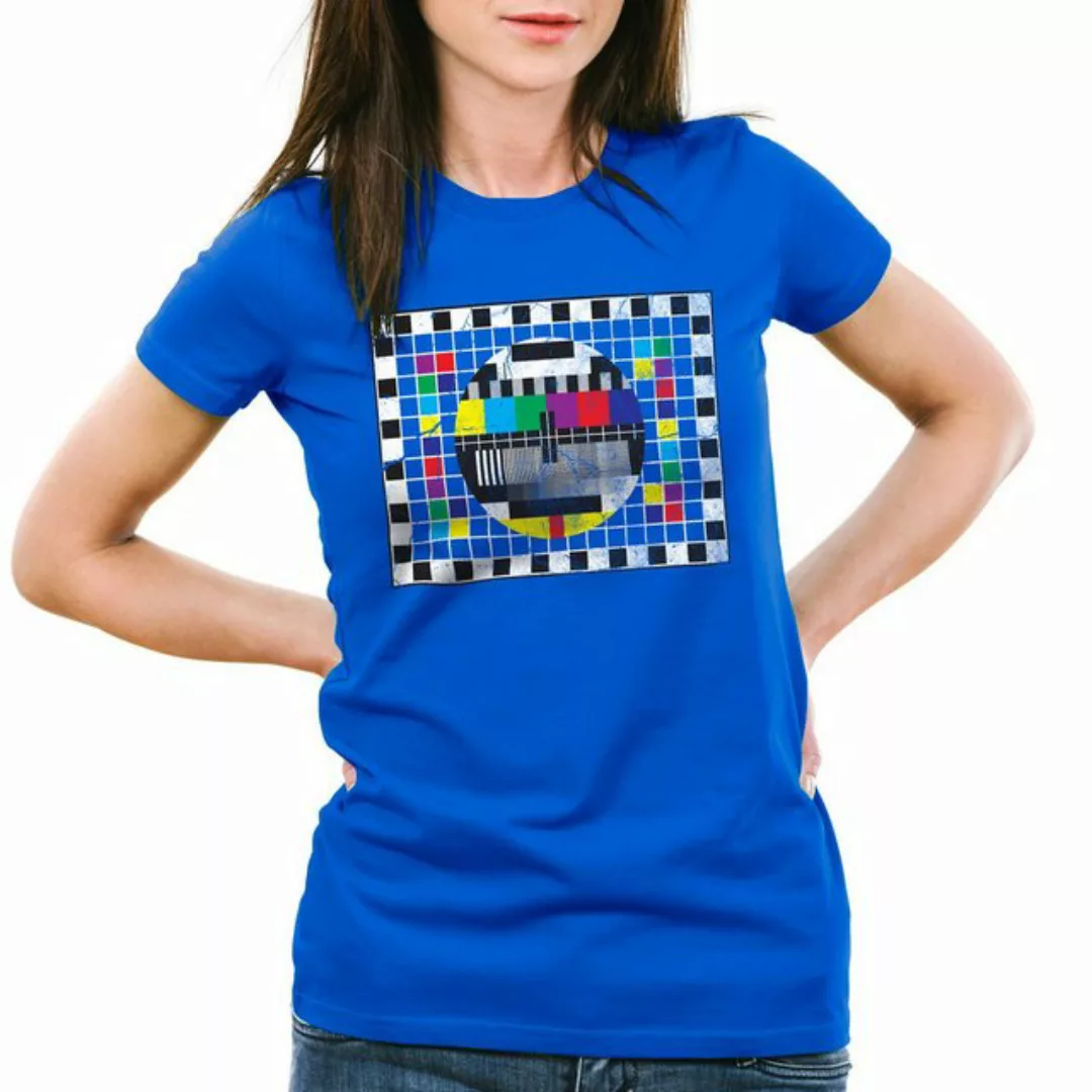 style3 T-Shirt Testbild TV monitor retro fernseher LED the big bang theory günstig online kaufen