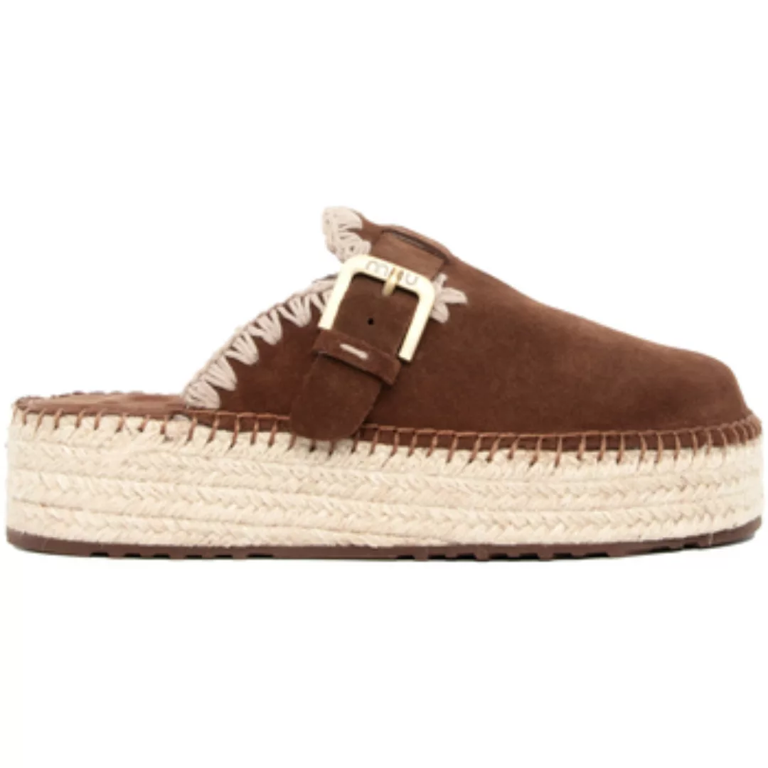 Mou  Sandalen JUTE CLOG SUEDE NUTBR günstig online kaufen