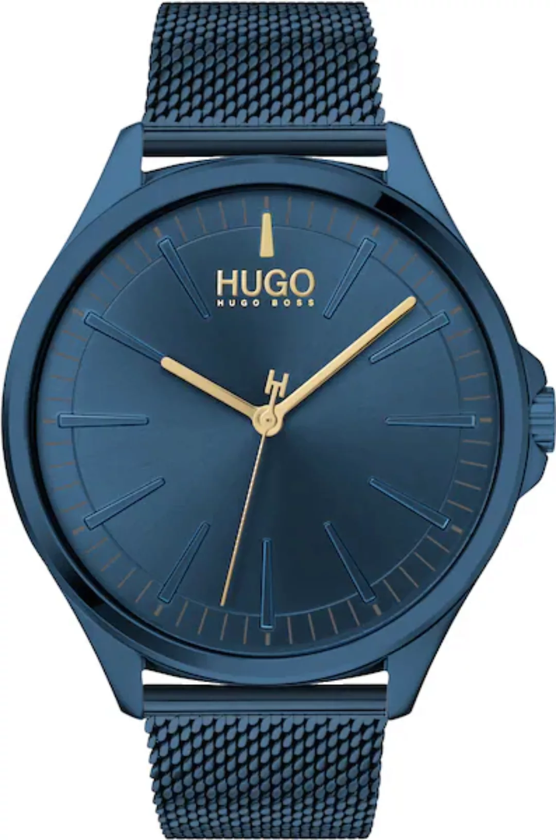 HUGO Quarzuhr »#SMASH, 1530136«, Armbanduhr, Herrenuhr, Mineralglas, Edelst günstig online kaufen