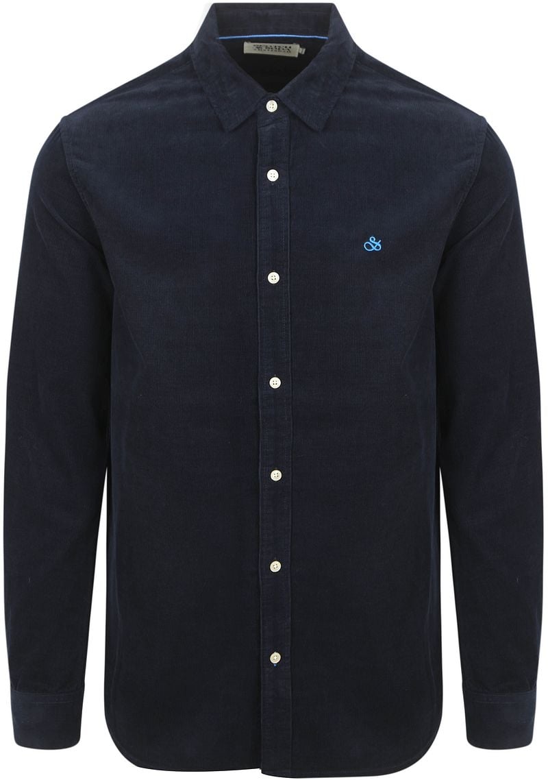 Scotch and Soda Solid Corduroy Hemd Schwarz - Größe XXL günstig online kaufen