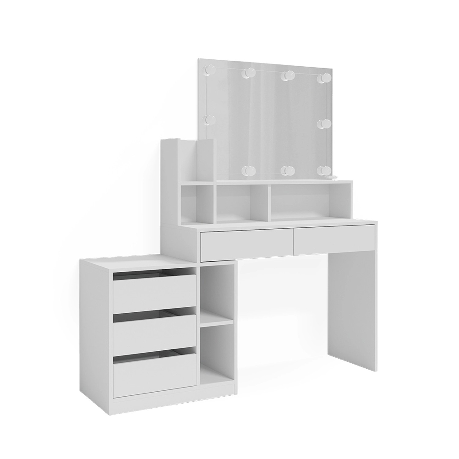 Vicco Schminktisch Anja, Weiß, 139.8 cm günstig online kaufen
