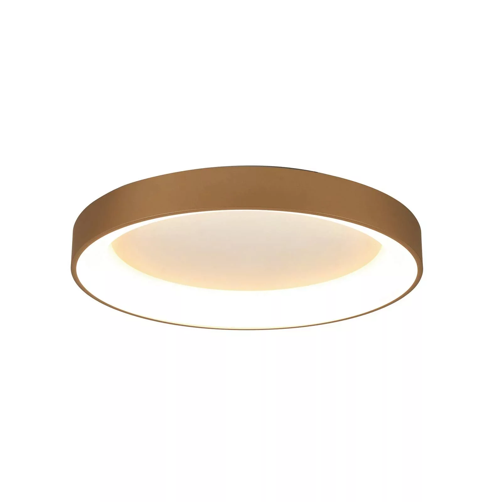 LED-Deckenlampe Niseko II CCT Fernbedienung Ø65cm goldfarben günstig online kaufen