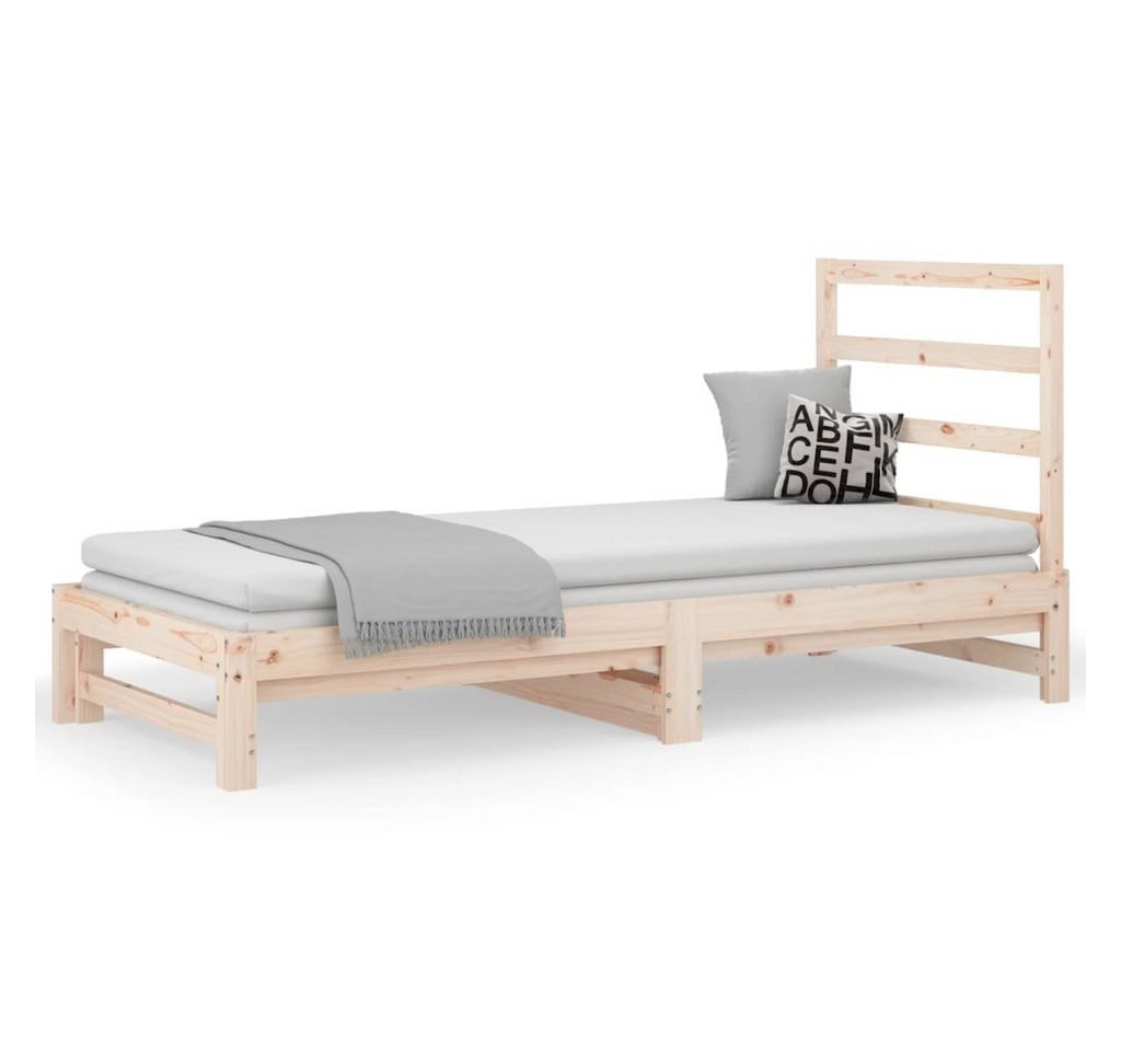 furnicato Bett Tagesbett Ausziehbar 2x(90x200) cm Massivholz Kiefer (1-tlg) günstig online kaufen