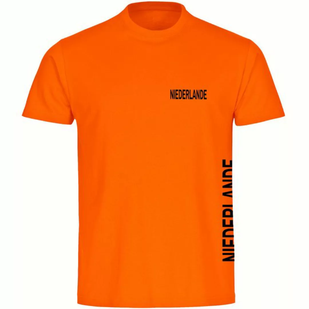 multifanshop T-Shirt Herren Niederlande - Brust & Seite - Männer günstig online kaufen