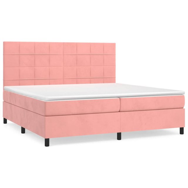 vidaXL Boxspringbett Bett Boxspringbett mit Matratze komplett Samt (200 x 2 günstig online kaufen