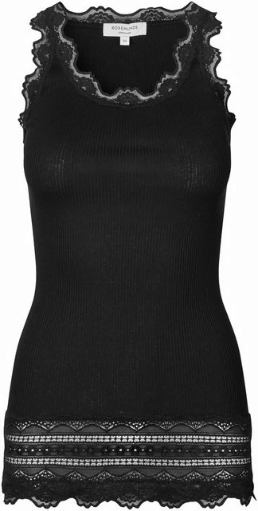 rosemunde Tanktop Benita Silk Top Camisole mit Vintage-Spitze am Ausschnitt günstig online kaufen