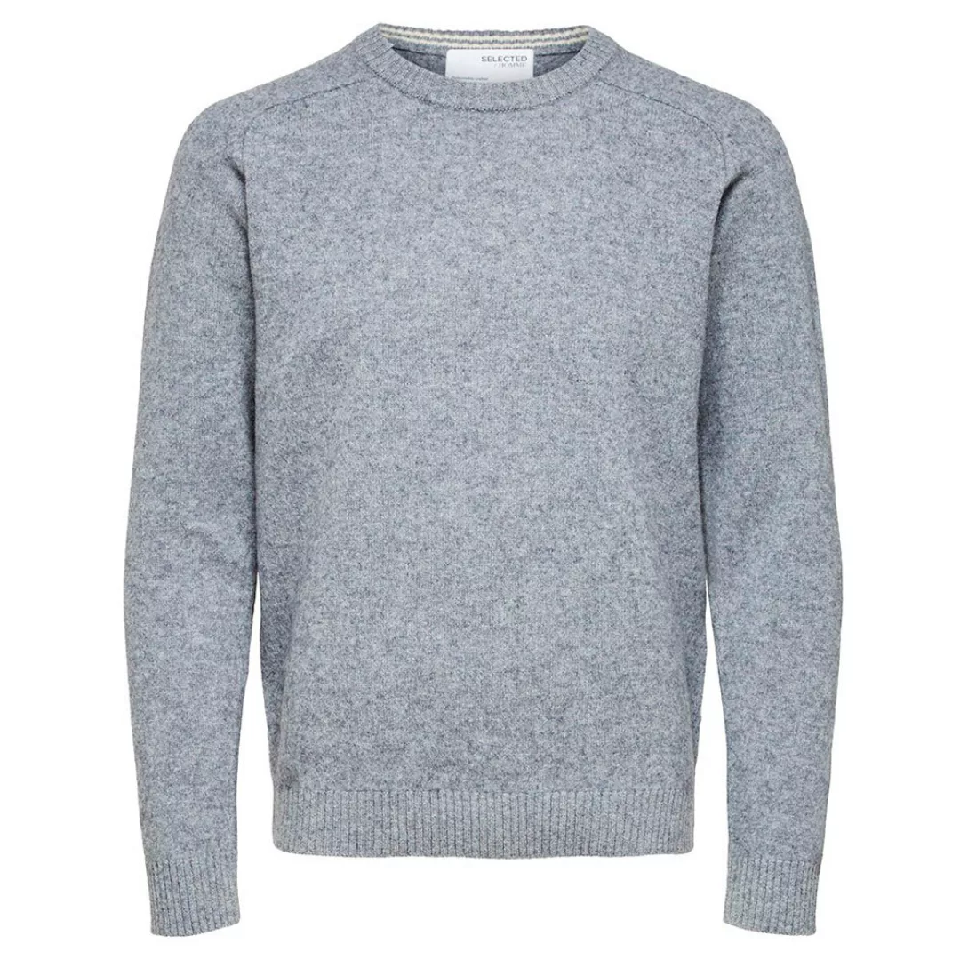 Selected New Coban Wollpullover 2XL Medium Grey Melange günstig online kaufen