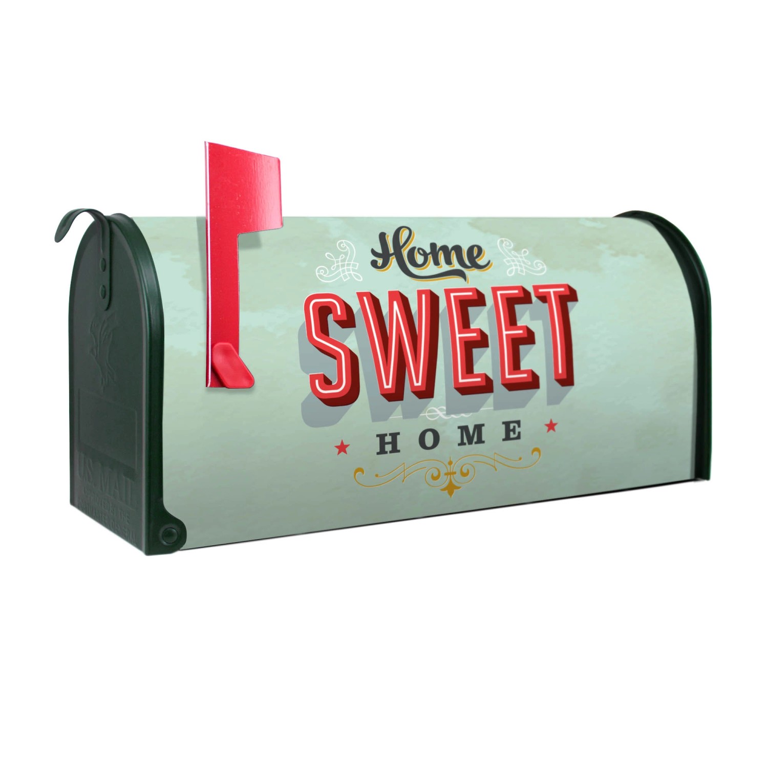 Banjado Amerikanischer Briefkasten Grün 48x22x16cm US Mailbox Letterbox Pos günstig online kaufen