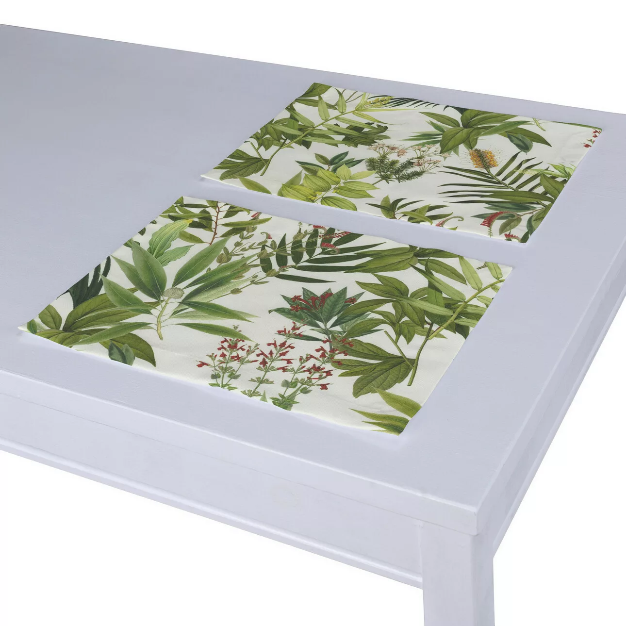 Tischset 2 Stck., grün-weiß, 30 x 40 cm, Flowers (143-69) günstig online kaufen