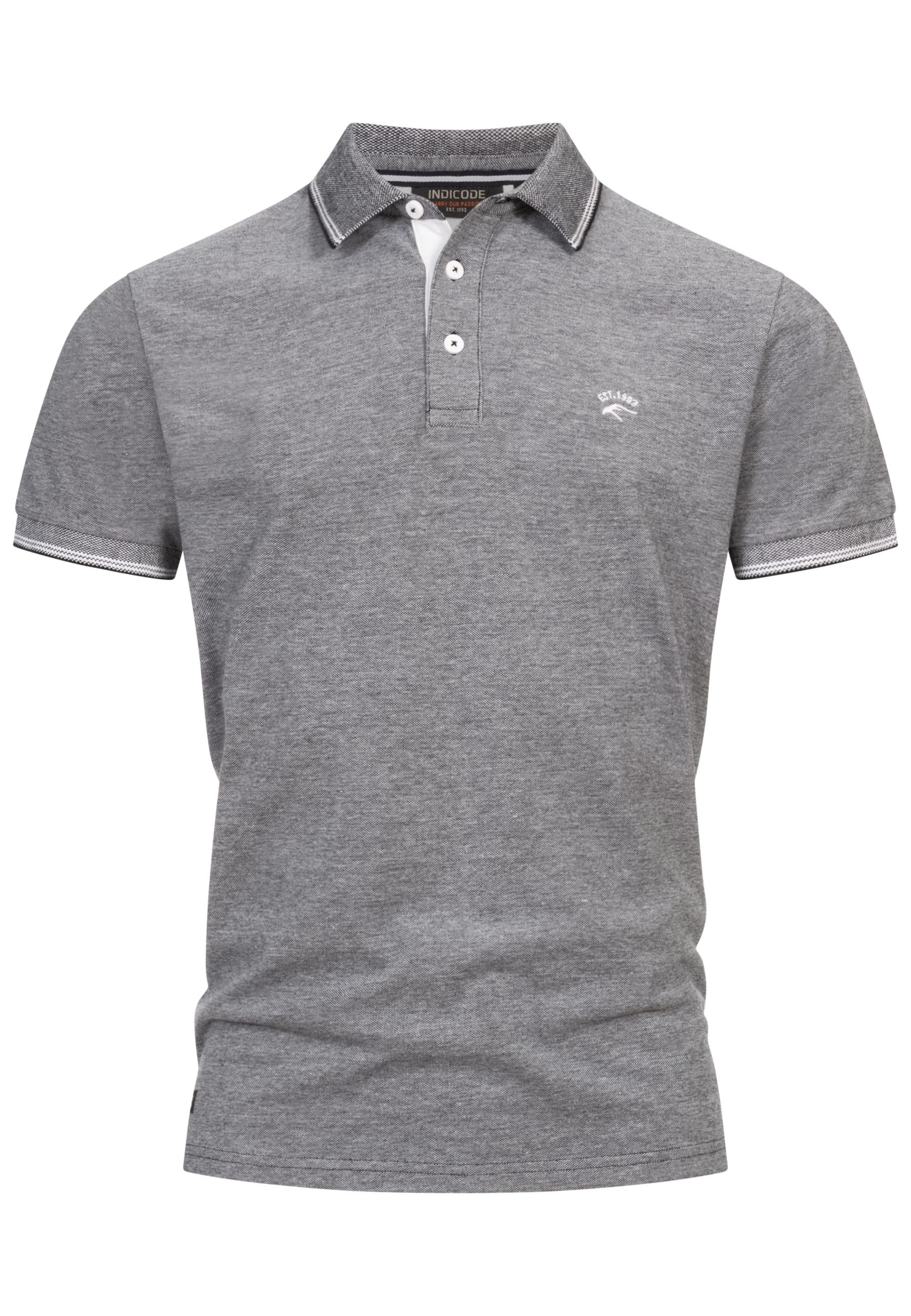 Indicode Poloshirt INSan Jose 100% Baumwolle günstig online kaufen