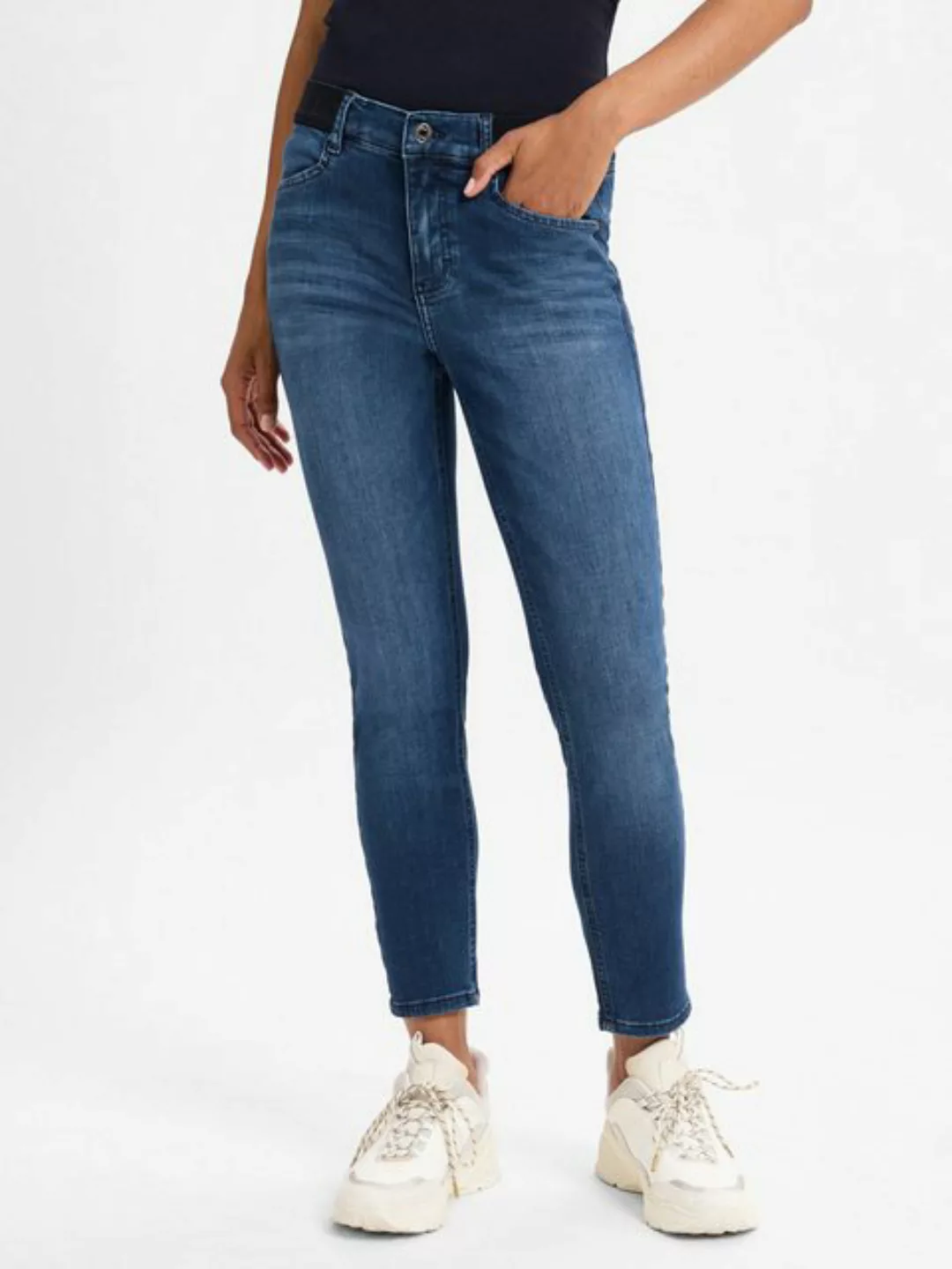 ANGELS 7/8-Jeans Basic-Jeans Ornella Sporty mit Reißverschluss günstig online kaufen