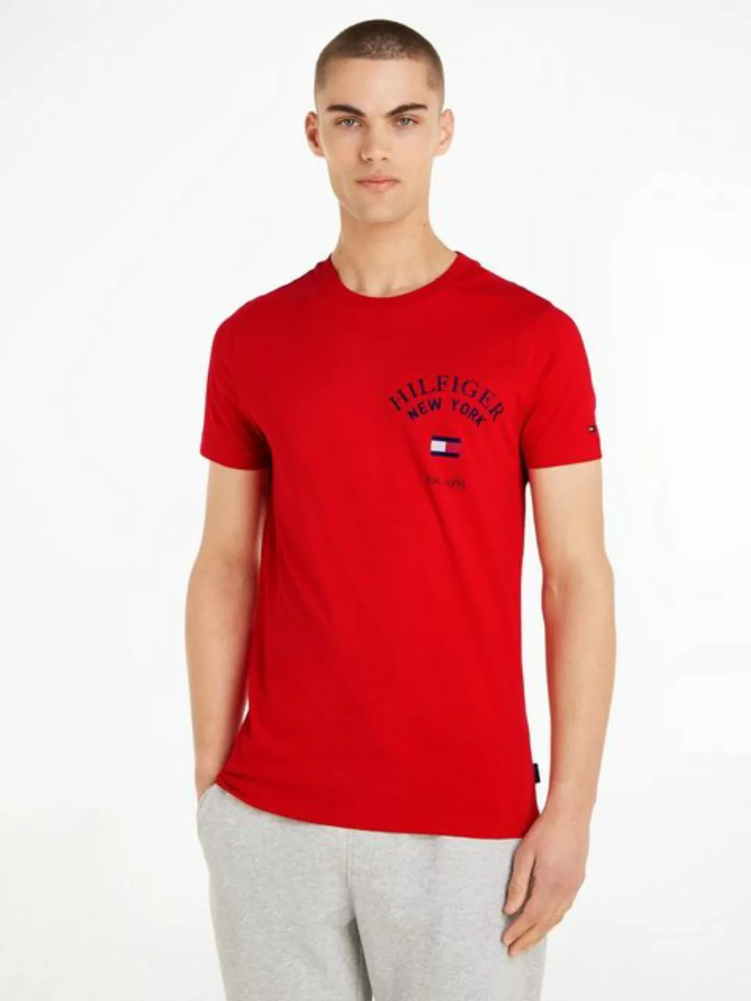 Tommy Hilfiger T-Shirt ARCH VARSITY TEE mit Rundhalsausschnitt günstig online kaufen