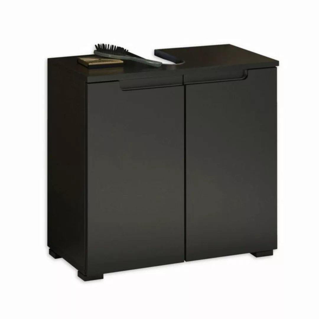 freiraum Waschbeckenunterschrank in Schwarz matt mit 2 Türen. Abmessungen ( günstig online kaufen