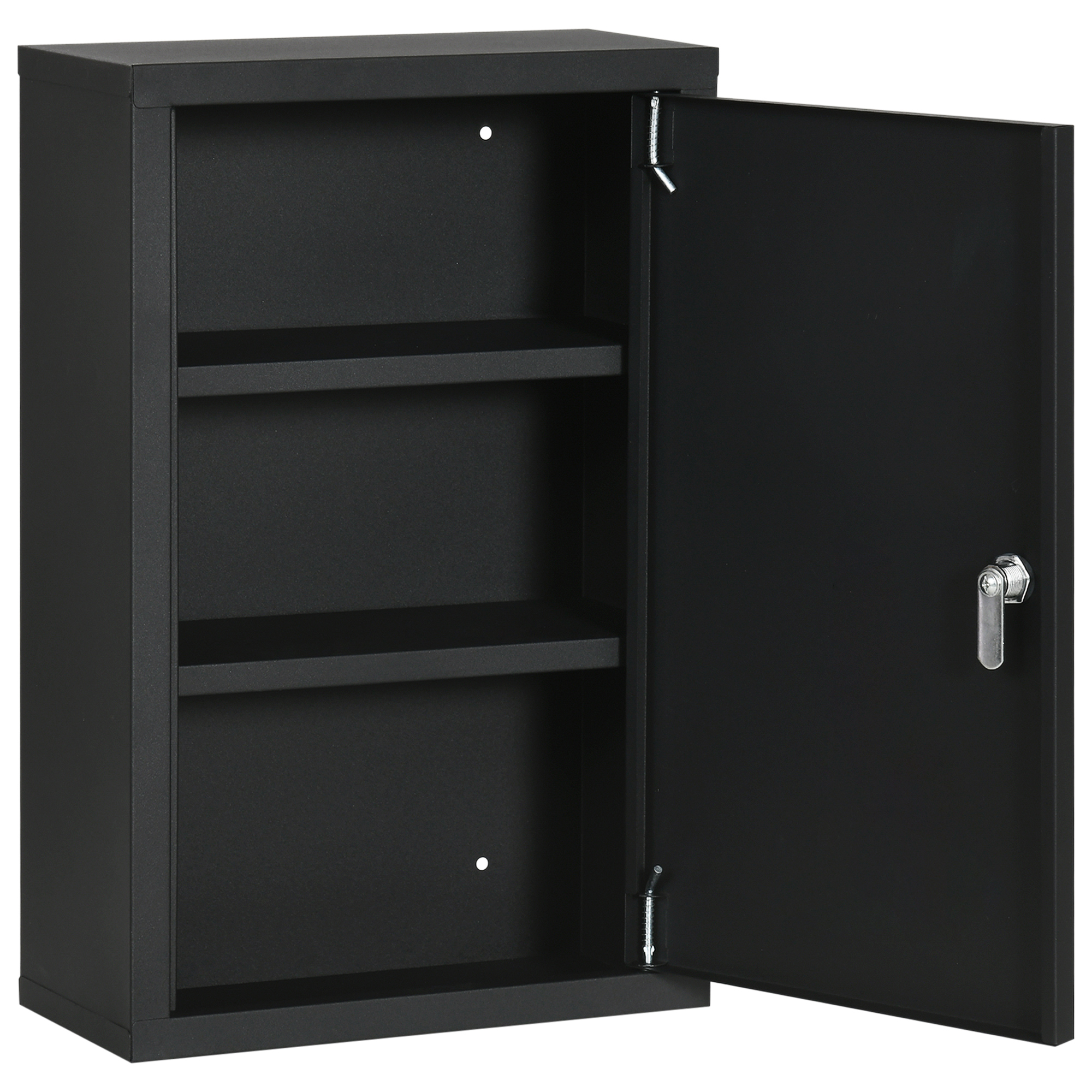 kleankin Medizinschrank an der Wand mit 2 Regalen und 2 Sicherheitsschlüsse günstig online kaufen