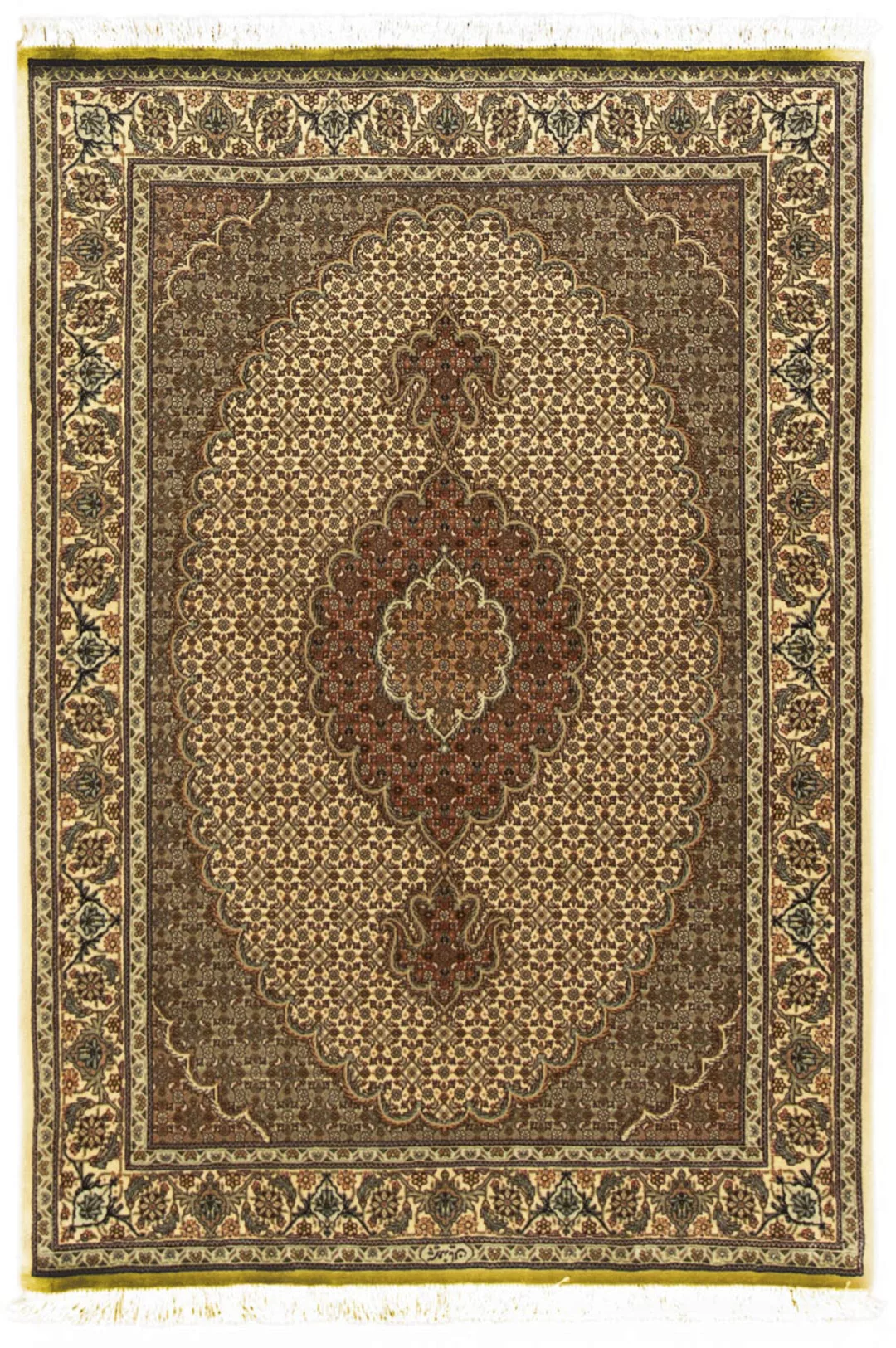 morgenland Orientteppich »Perser - Täbriz - Royal - 148 x 102 cm - beige«, günstig online kaufen