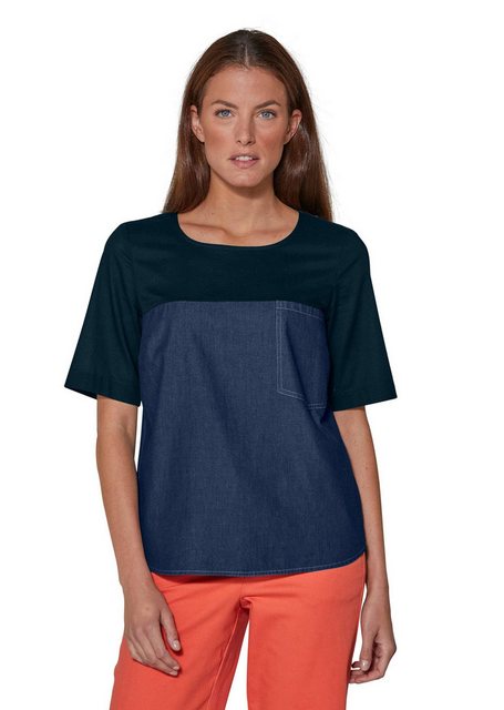 MADELEINE Shirtbluse Shirt aus Denim und Jersey günstig online kaufen