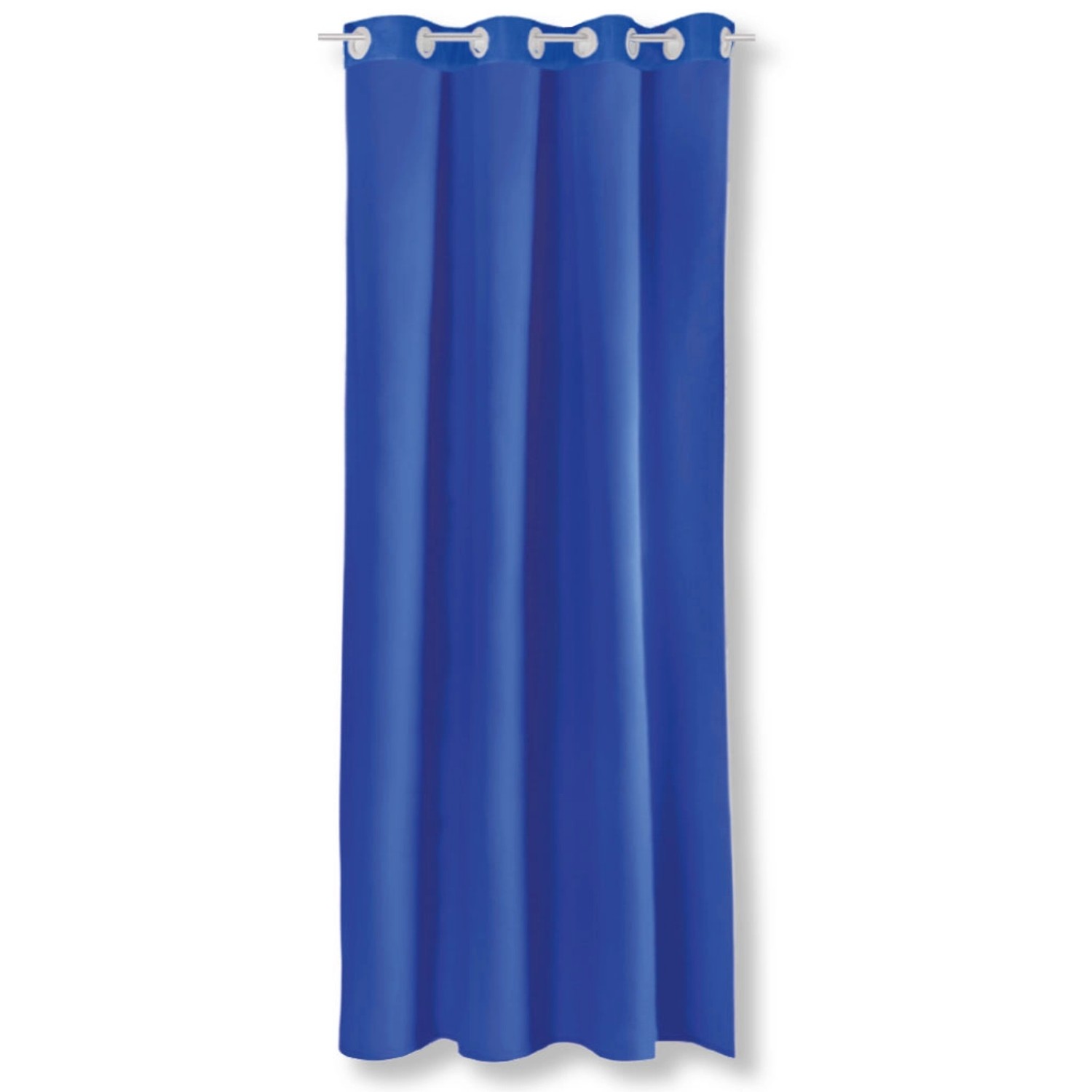 Bestgoodies Dekoschal Ellen Ösen Blickdicht 140 cm x 245 cm Blau 2er Pack günstig online kaufen