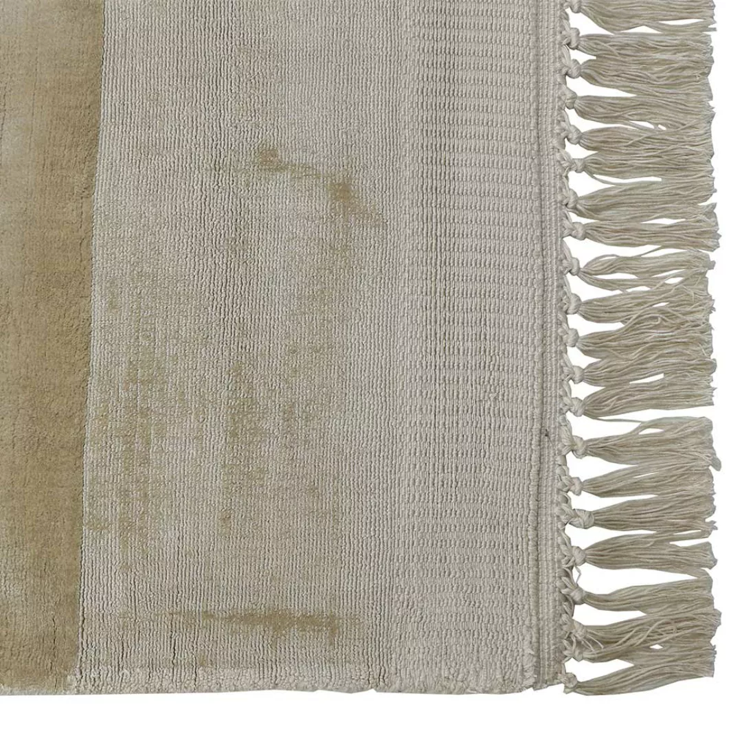 Cremefarbener Teppich aus Webstoff modernem Design günstig online kaufen