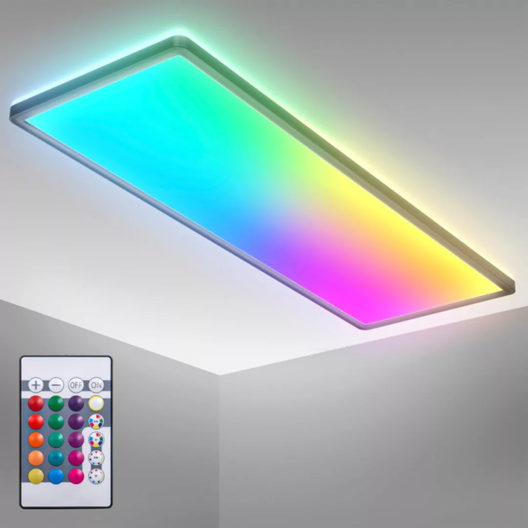 B.K.Licht LED ultraflache Deckenleuchte mit Hintergrundbeleuchtungseffekt, günstig online kaufen