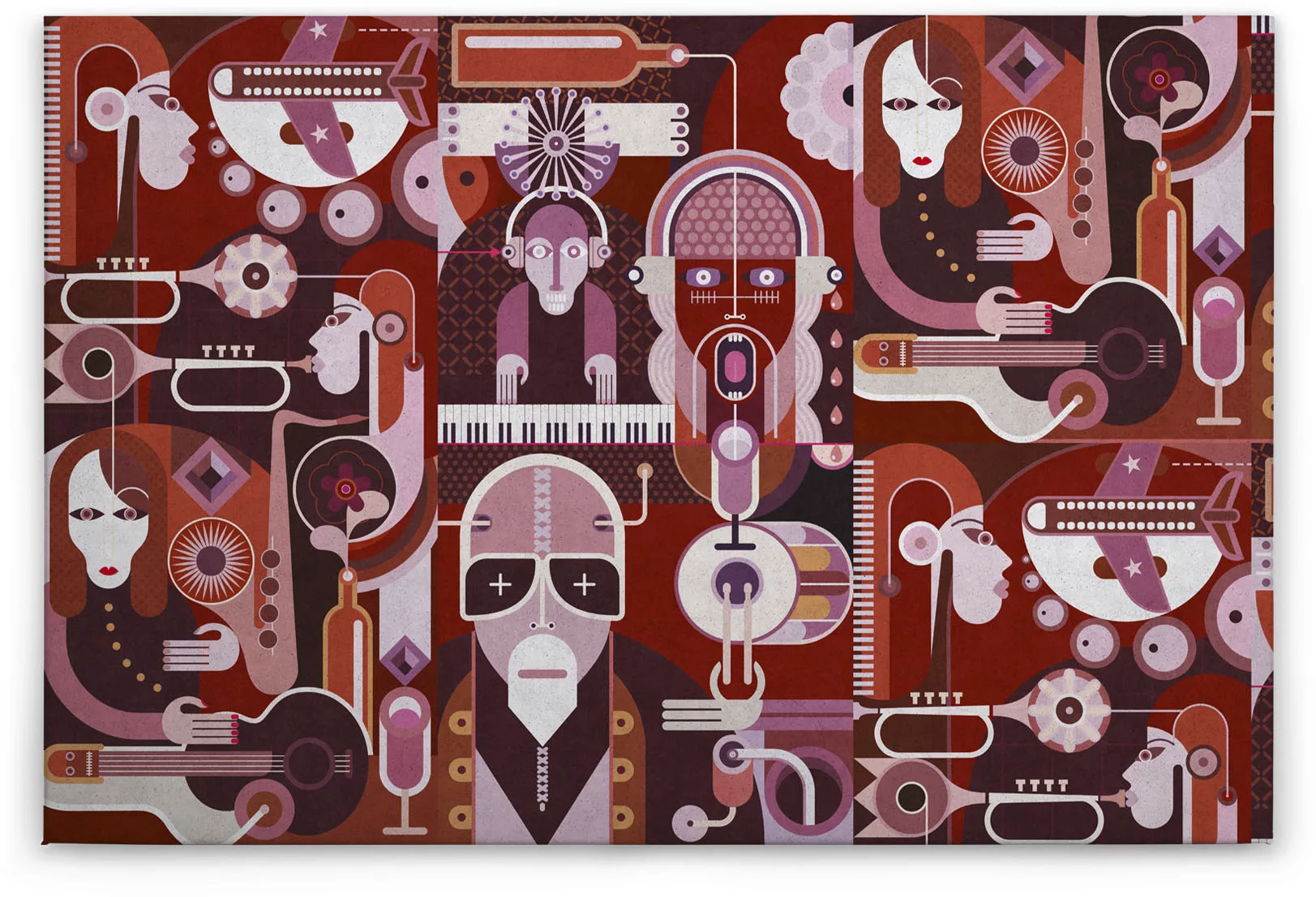 A.S. Création Leinwandbild "wall of sound", Abstrakt, (1 St.) günstig online kaufen