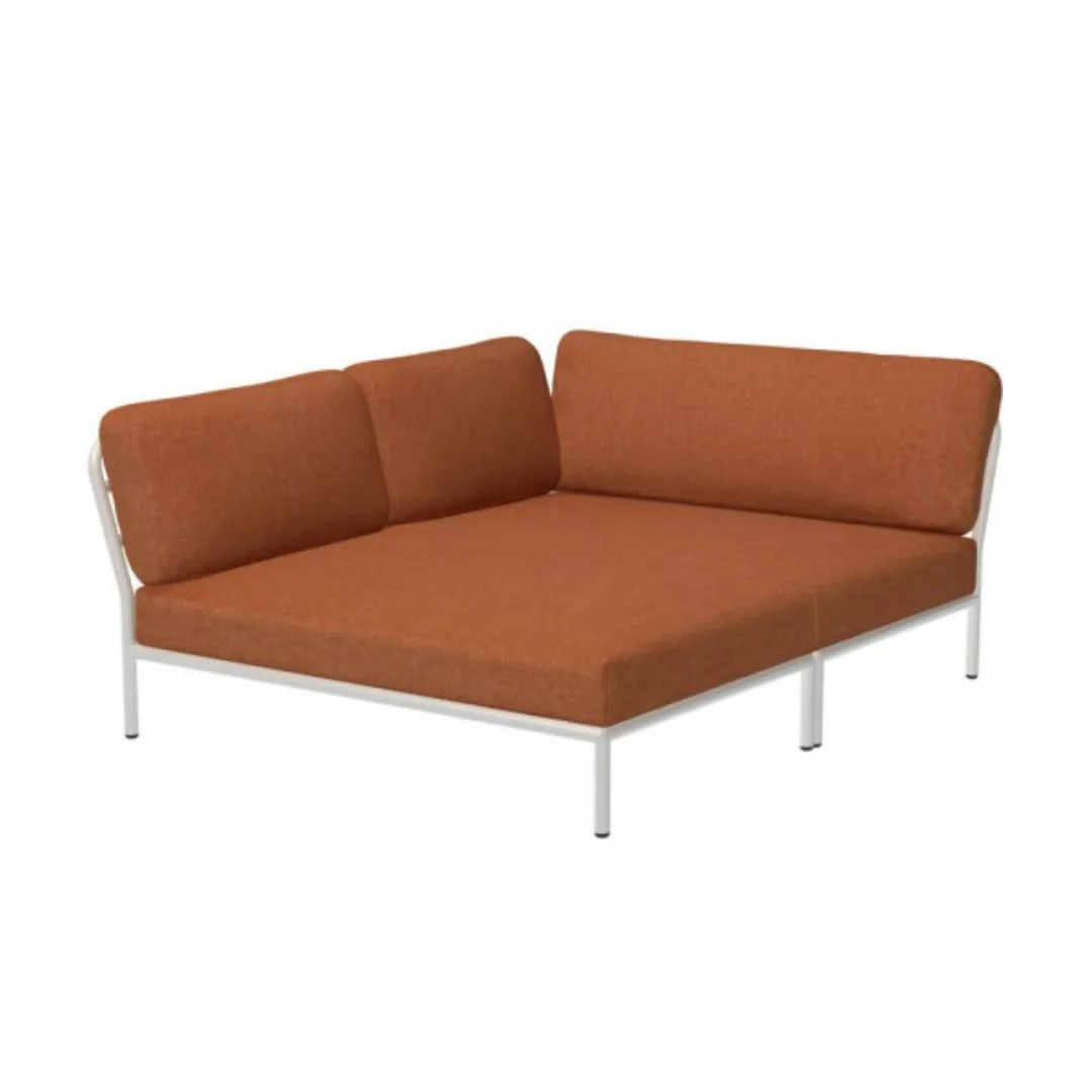 LEVEL Outdoor Eck-Sofa Lounge-Modul 5 Rost Weiß Rechts günstig online kaufen