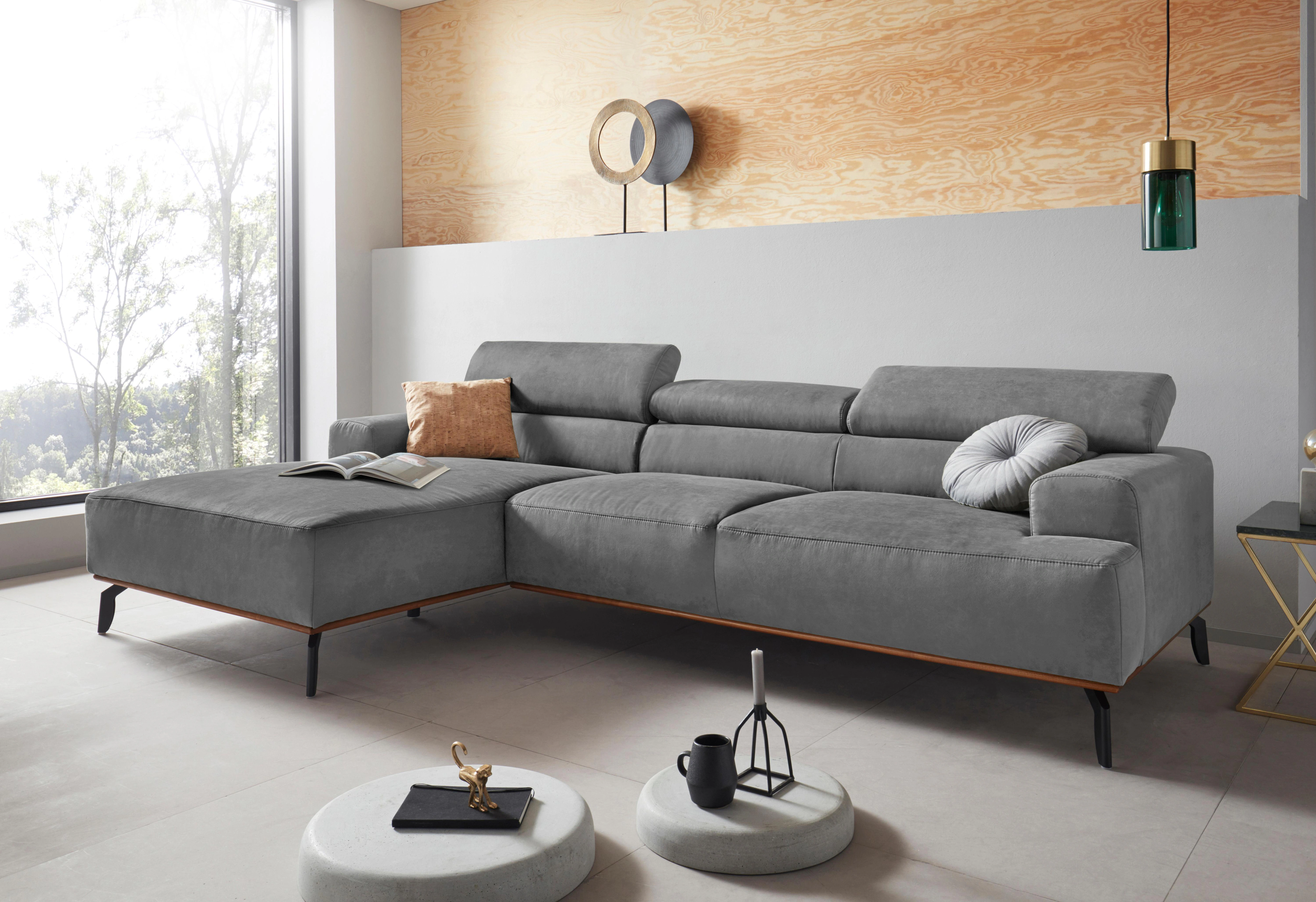 Places of Style Ecksofa "Carlo L-Form", Kopfteilverstellung günstig online kaufen